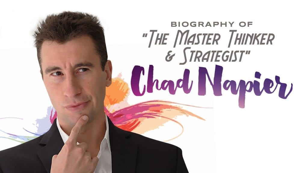 Banner of the master thinker and strategist chad napier