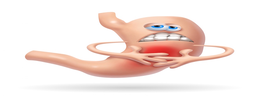 picture of a gut having a sick Tummy