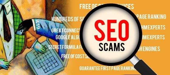 banner of seo scams